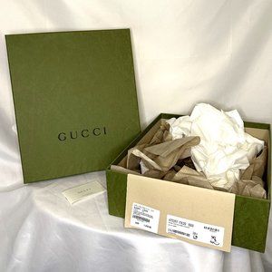 Authentic Gucci Green Large Empty Gift Shoe Box